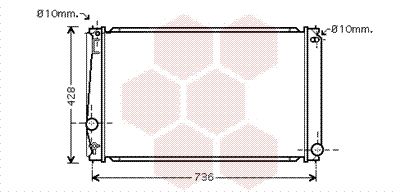 VAN WEZEL Radiators, Motora dzesēšanas sistēma 53002419